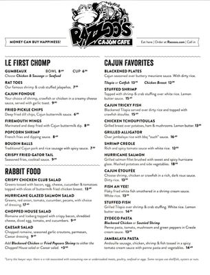 Menu photo 4 Razzoo's Cajun Cafe Arlington, TX