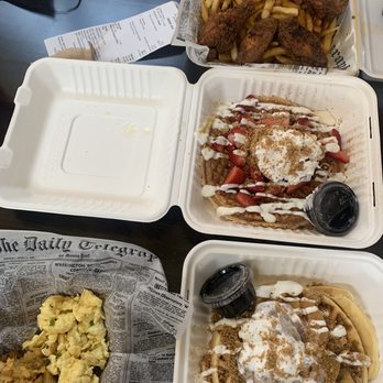 The Forum Blues Café - No You Didnt Waffle - New Mexican Cuisine Near Me - Rialto, California