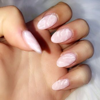 Salon de Beaute - Pink Marble Nails - Nail Salons Near Me - Cudahy, California