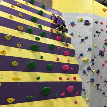 Climb Lafayette - Little Girl Climbing - Rock Climbing Near Me - Lafayette, Indiana