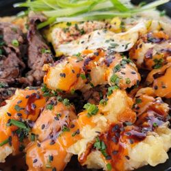 Tempura Takeover - Bulgogi fries with shrimp
