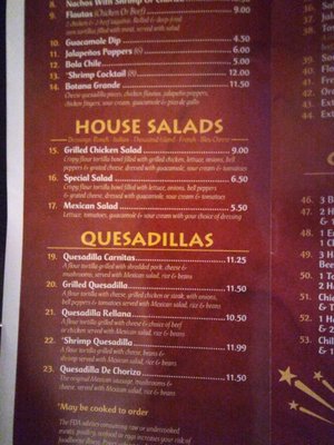 Menu photo 5 El Tapatio Mexican Restaurant Wilmington, DE