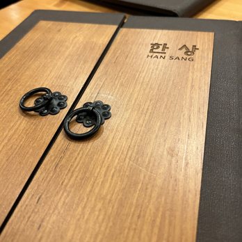 Han Sang - Beautiful menu cover - Korean Near Me - Millbrae, California