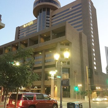Hyatt Regency Phoenix - Evening view from across the street - Hotels Near Me - Phoenix, Arizona