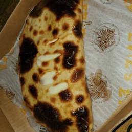 Calzone, well over done
