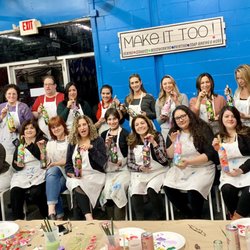Make It Too! - Paint yourself a gorgeous wine bottle. No experience necessary