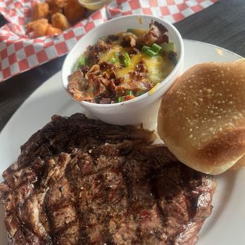 145 Roadhouse - Ribeye, loaded mashed potatoes roll - Sports Bars Near Me - Campton, Kentucky
