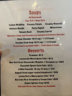 Menu photo 2 Antonio's Italian Restaurant Lewisville, NC