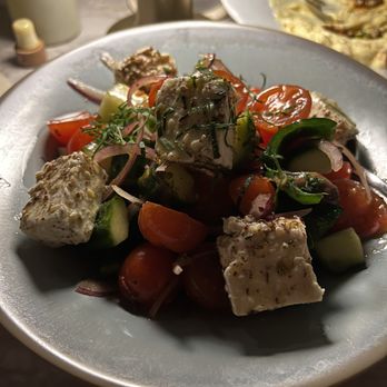 Amavi Restaurant - Traditional Greek salad - Mediterranean Near Me - Miami, Florida