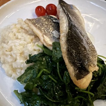 Streetside Seafood - Bronzino w risotto - Seafood Near Me - Birmingham, Michigan