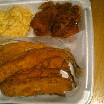 J-N-J Southern Kitchen - Fried Lake Trout dinner, mac & cheese, candied yams $12.99 - Southern Near Me - Owings Mills, Maryland J-N-J Southern Kitchen - Fried Lake Trout dinner, mac & cheese, candied yams $12.99 - Southern Near Me - Owings Mills, Maryland