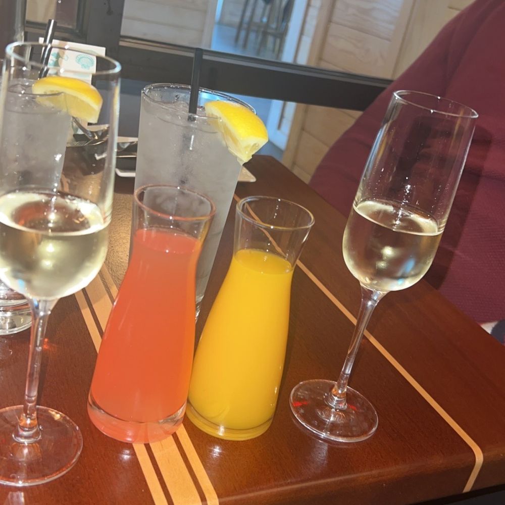1229 Shine - Mimosas with Watermelon & Mango Juice - Seafood Near Me - Myrtle Beach, South Carolina
