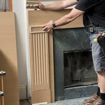 Crown Molding by Spectacular Trim - Paul building the mantle - Cabinetry Near Me - San Gabriel, California Crown Molding by Spectacular Trim - Paul building the mantle - Cabinetry Near Me - San Gabriel, California