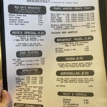 Pete's Cafe - Menu - Southern Near Me - Farmers Branch, Texas Pete's Cafe - Menu - Southern Near Me - Farmers Branch, Texas