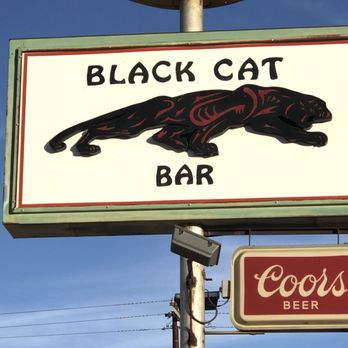 Black Cat Bar - a sign for a black cat bar - Dive Bars Near Me - Seligman, Arizona Black Cat Bar - a sign for a black cat bar - Dive Bars Near Me - Seligman, Arizona
