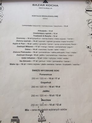 Menu photo 4 Bazar Kocha Warsaw, MZ