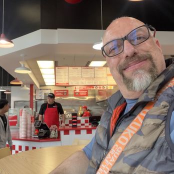 Five Guys - Inside of the Five Guys burger - Burgers Near Me - South San Francisco, California Five Guys - Inside of the Five Guys burger - Burgers Near Me - South San Francisco, California