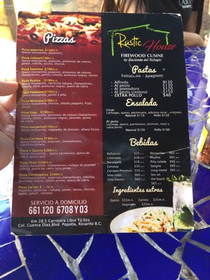 Menu photo 1 Rustic House Rosarito, BCN