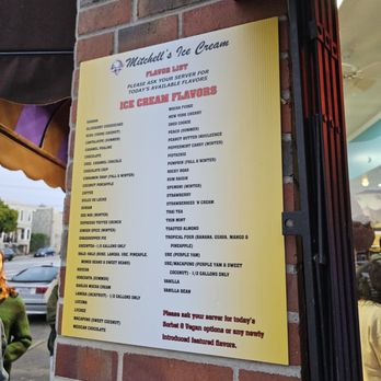 Mitchells Ice Cream - Menu - Ice Cream & Frozen Yogurt Near Me - San Francisco, California