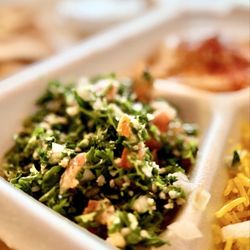 East Bistro - The Mediterranean Eatery - Their Tabbouleh is made w/ a super tangy vinaigrette. Holy Kibbeh. Best Tabbouleh I have ever had in my life. Winners circle OuiOui :)...