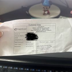 Urgent Care Center - AME Medical Group - Consult receipt