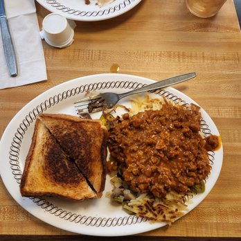 Waffle House - Bacon melt, with loaded hash browns - Diners Near Me - Albuquerque, New Mexico