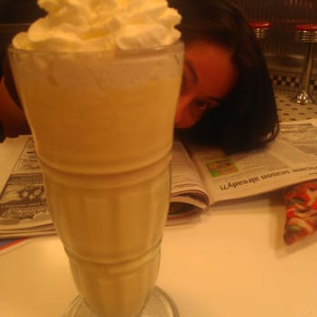 Steak ’n Shake - Tropical banana milkshake with La Chica peekin'. - Burgers Near Me - Tampa, Florida