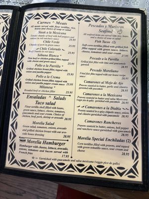 Menu photo 2 Morelia Mexican Restaurant Jamestown, CA Menu photo 2 Morelia Mexican Restaurant Jamestown, CA
