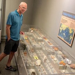 This is the well-organized display of small shells. Beneath these cases are eight drawers of additional shell samples. This is the well-organized display of small shells. Beneath these cases are eight drawers of additional shell samples.