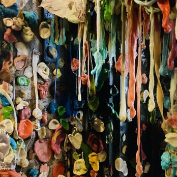 The Gum Wall - Colorful Gum Wall! - Local Flavor Near Me - Seattle, Washington