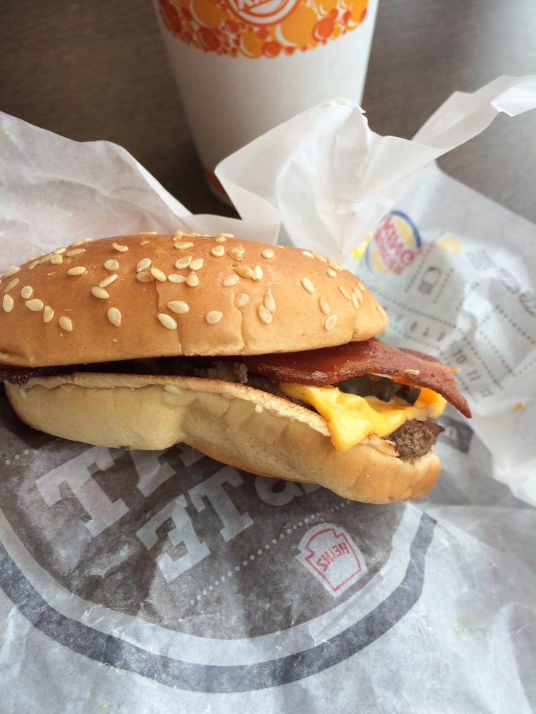 I ordered a bacon and cheese burger, this is what it looks like, soggy