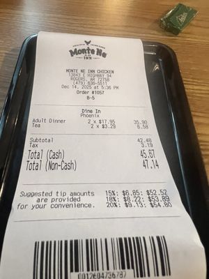 Monte Ne Inn Chicken by null