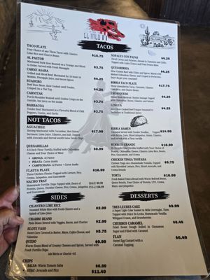 Menu photo 3 El Taco H Denton, TX