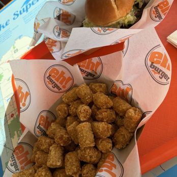 Eh! Burger - Tots, mushroom burger - Burgers Near Me - Munising, Michigan
