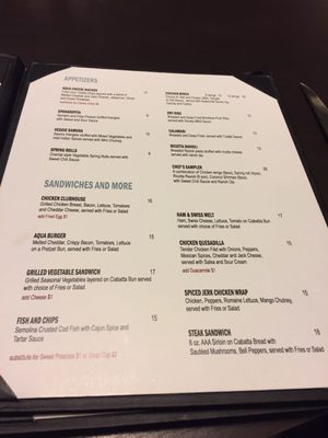 Menu photo 2 Aqua Bistro | Bar Edmonton, AB Menu photo 2 Aqua Bistro | Bar Edmonton, AB