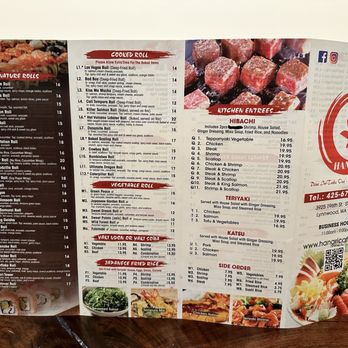 Hanari Cafe - Menu 1 of 3 - Chinese Near Me - Lynnwood, Washington