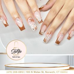 The SoNo Nails & Spa - Elevate your nail game with our August nail art collection. From floral to abstract, we've got you covered.