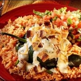 chicken stuffed poblano pepper