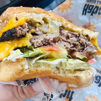 Habit Burger & Grill - Few bits into the Double Char and just nirvana for my tastebuds! - Burgers Near Me - Costa Mesa, California