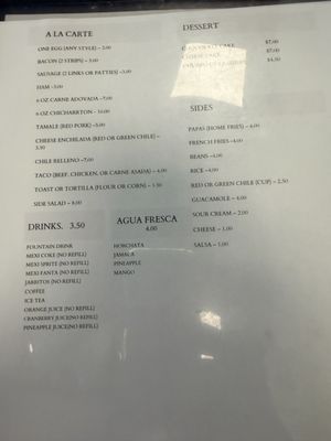 Menu photo 2 La Sierra Albuquerque, NM Menu photo 2 La Sierra Albuquerque, NM
