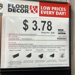 Bamboo Flooring at Regular Price