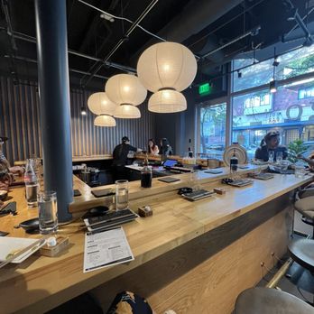 Sugo Hand Roll Bar - Look at how empty the place was when they refused to let us switch seats - Sushi Bars Near Me - Seattle, Washington