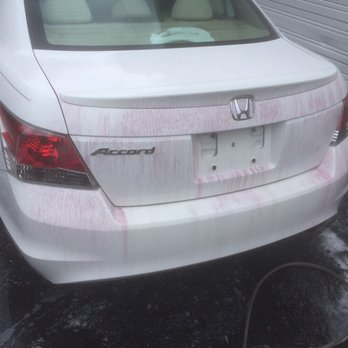 Onsite Shine Personalized Detailing - Watching white paint turn purple as the chemicals in the iron and fallout remover go to work during the decontamination process. - Auto Detailing Near Me - Mount Pleasant, South Carolina