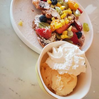 Enchant - Fruit Crowaffle with Ice Cream was OK - Asian Fusion Near Me - Los Angeles, California Enchant - Fruit Crowaffle with Ice Cream was OK - Asian Fusion Near Me - Los Angeles, California
