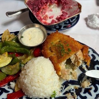 Rus Uz - Arlington - Chicken Kiev and Fish Under Coat - Russian Near Me - Arlington, Virginia Rus Uz - Arlington - Chicken Kiev and Fish Under Coat - Russian Near Me - Arlington, Virginia