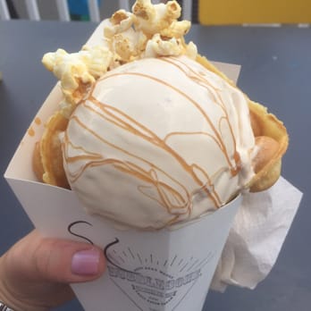Milkcraft - Salted caramel with kettle corn - Desserts Near Me - Fairfield, Connecticut