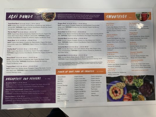Menu photo 5 Vitality Bowls Morgan Hill, CA Menu photo 5 Vitality Bowls Morgan Hill, CA