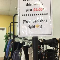 Fabulous Finds Upscale Consignment - Gotta love the $4 rack!