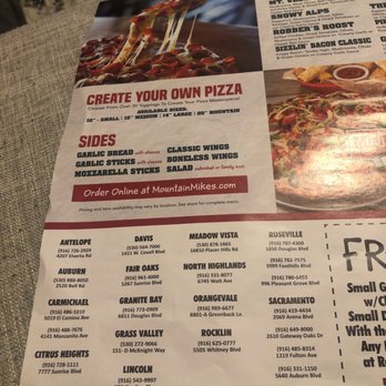 Mountain Mike's Pizza - Locations - Pizza Near Me - Sacramento, California Mountain Mike's Pizza - Locations - Pizza Near Me - Sacramento, California