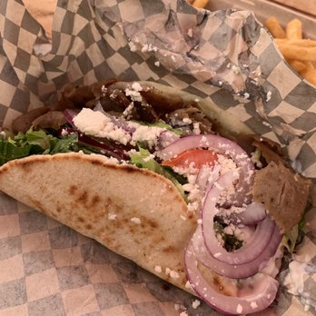 Super Gyro - a taco and french fries - Mediterranean Near Me - Polson, Montana